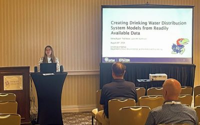 Doctoral student Emma Russin wins two awards at water conference